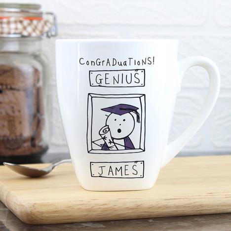 Personalised Purple Ronnie Graduation Latte Mug Extra Image 2